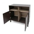 thumbnail image 3 of GDF Studio Provence 2-Shelf Faux Wood Cabinet, Walnut, 3 of 8