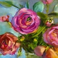 thumbnail image 2 of Smith, Kim 20x20 Gold Ornate Wood Framed with Double Matting Museum Art Print Titled - Roses Still Life III, 2 of 4