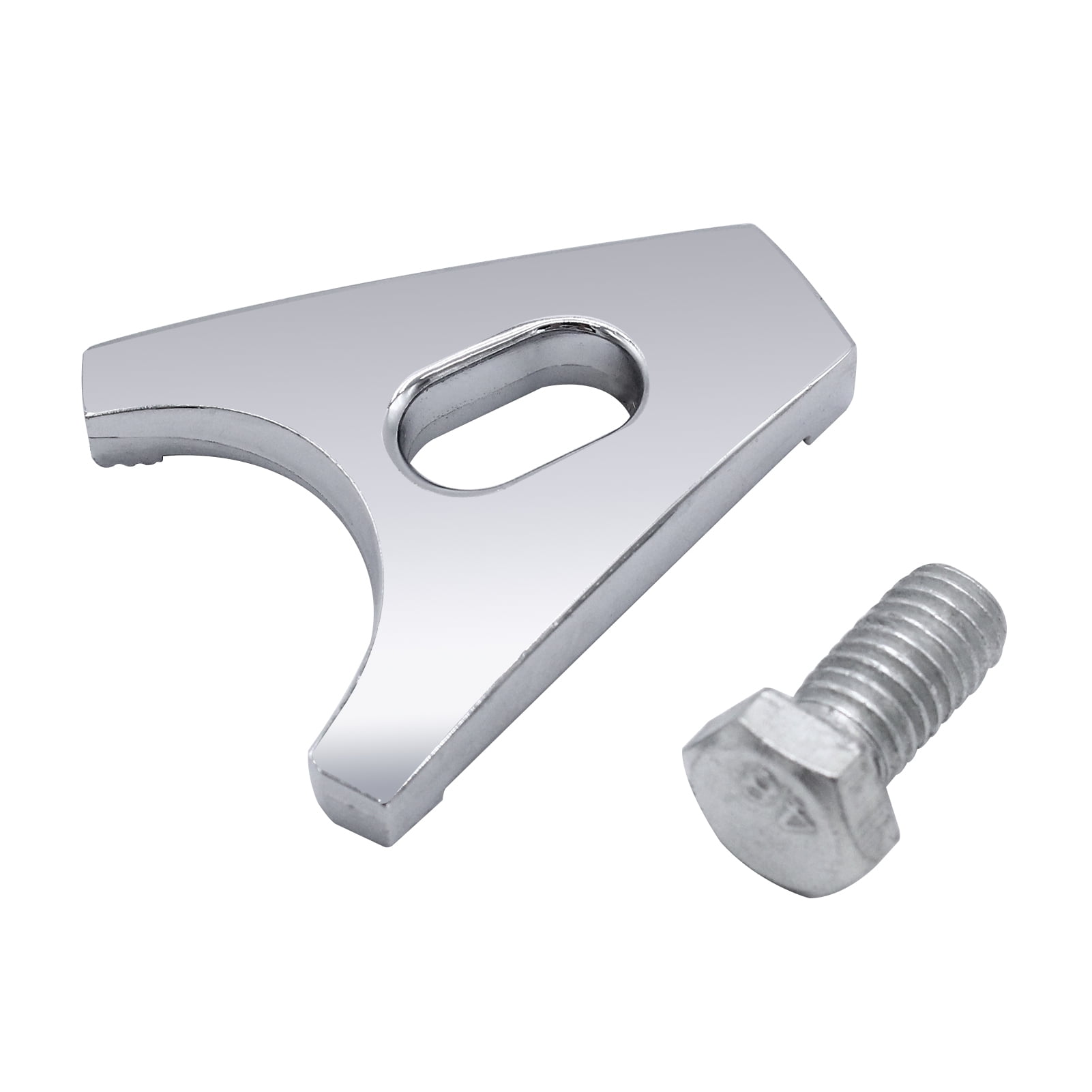 ametoys Chrome Steel Distributor Clamp Hold Down with Screw SBC BBC Replacement for CHEVY