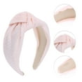 thumbnail image 3 of Unique Bargains 1 Pc Lace Tie Wide Headbands for Women Pink, 3 of 6