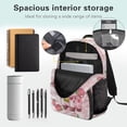 thumbnail image 5 of Aplkyhs School Backpack for Boys Girls Ages 6-18 Elementary Middle High School Large Capacity Ergonomic Padded Adjustable Straps for Daily School Use Travel Strawberry Cow Print, 5 of 7