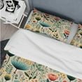 thumbnail image 4 of Designart "Garden Serenity V" Multicolor Plants Bedding Covert Set - Bohemian & Eclectic Bed Set With 2 Shams, 4 of 5