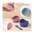 thumbnail image 4 of Juego De Cubiertos Alimentación Platos De Silicona Para Bebé Rosa cangrejo, 4 of 4