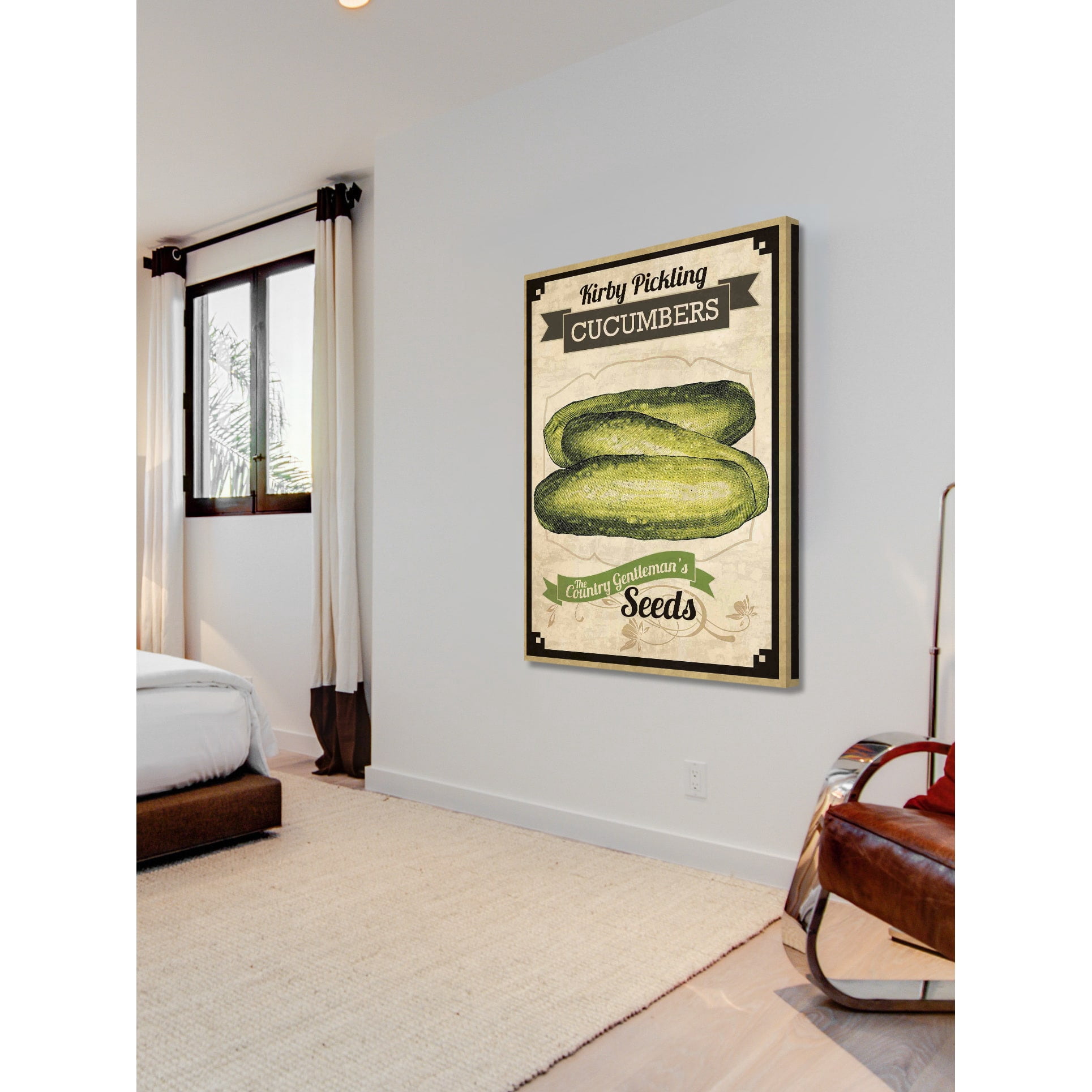 Marmont Hill "Seed Packet Pickle" Painting Print on Canvas