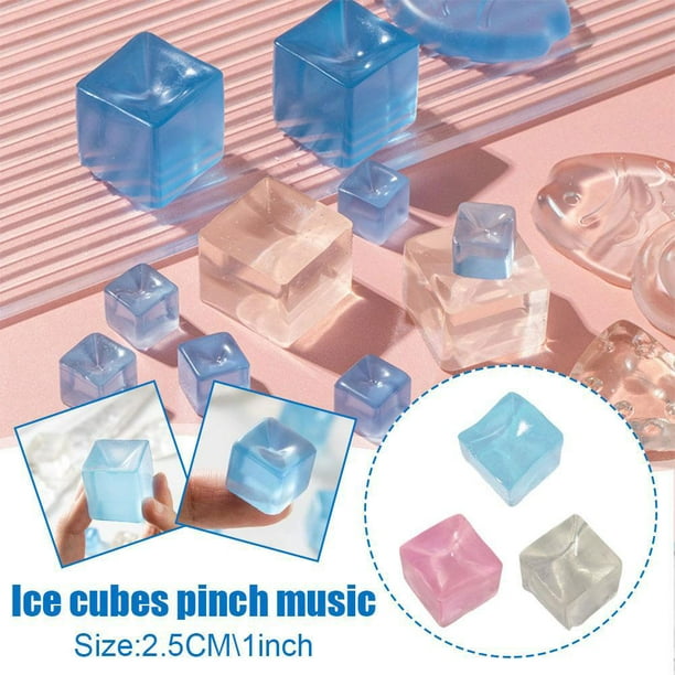 Balle Anti-Stress Cube Molle, à Remontée Lente, Sensorielle Douce à Presser, Fidget, pour Évacuer l'Anxiété, Cadeau Fantaisie pour Bureau et Fête