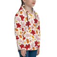 thumbnail image 3 of Kdxio fall laef Maple Pattern Boys Athletic Unisex Boys Girls Hoodie with Pocket Sweatshirts-Small, 3 of 6