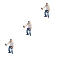 thumbnail image 4 of Wweixi 1/87 Diorama Graffiti Figure Characters Resin People Train Layout boy white 3Set, 4 of 6
