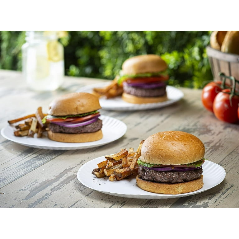 GUSTO White Disposable Paper Plates, 9", 200-Pack photo 2