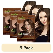 (3 pack) Herbishh Chestnut Brown Color Shampoo for Gray Hair, Hair Dye Shampoo 3 in 1, 100% Grey Coverage for Men & Women, Long-lasting & Travel-friendly, Ammonia-free, 30 ml (Pack of 1)