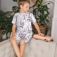 thumbnail image 6 of JUNZAN Lavender Flowers for Boys Girls Pajama Sets Toddler Sleepwear Summer Jammies 2pcs PJs, 6 of 7