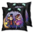 thumbnail image 2 of Fundas de almohada de Gravity Falls, súper suaves, mullidas, de doble cara, acogedoras, para sofá, sala de estar, decoración del hogar, juego de 2 almohadas cuadradas, 2 of 8