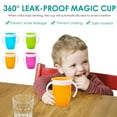 thumbnail image 3 of 360 Degree Rim Toddler Learning To Drink Cup With Anti-Choking Design 6 Ounce Silicone Baby Cup 6 Months+ Leak-Proof Automatic Sealing 10.5X8Cm Top Rack Dishwasher Safe, 3 of 6