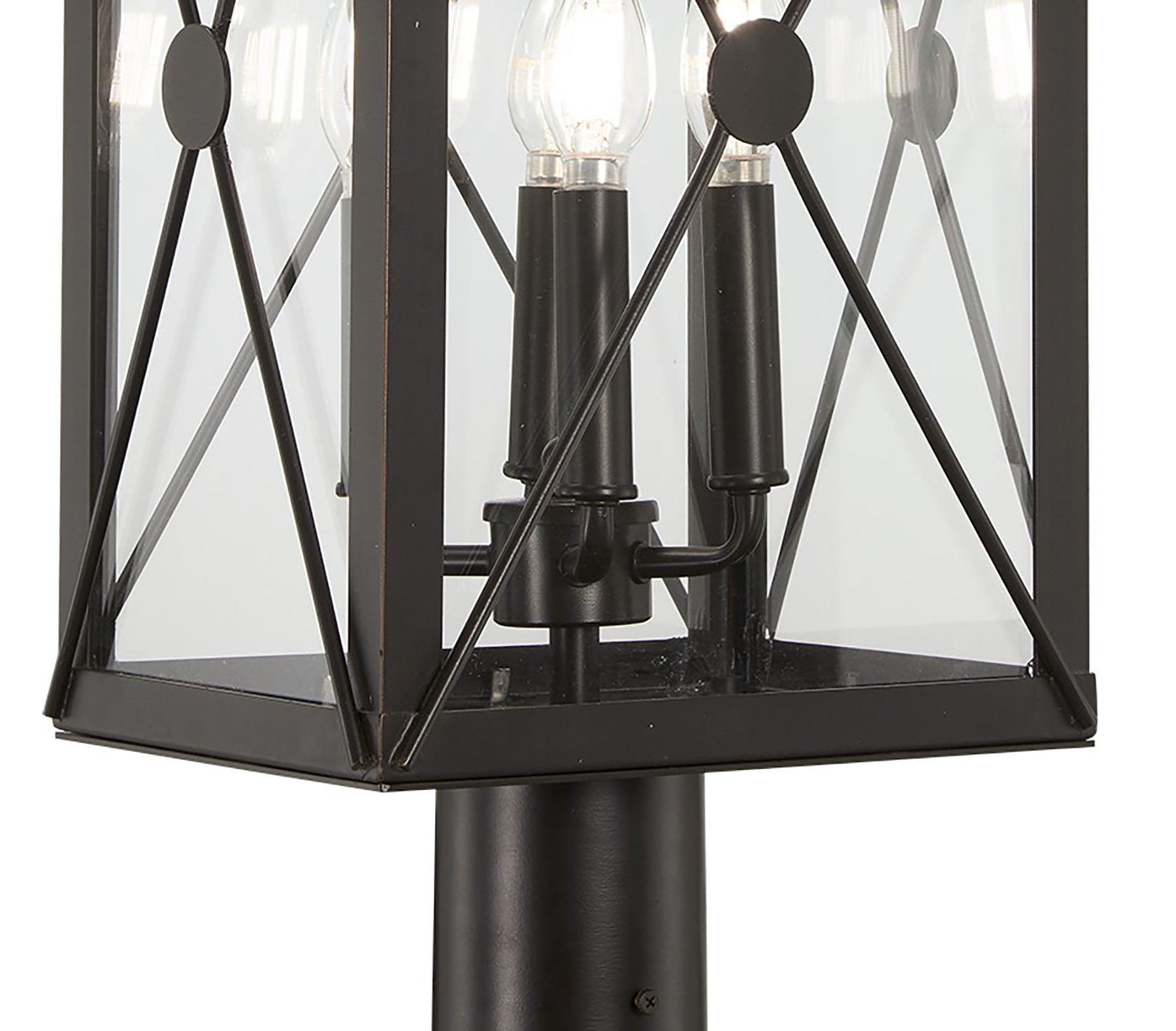 Minka Lavery - Great Outdoors - De Luz - 4 Light Outdoor Post Mount-27.25 Inches