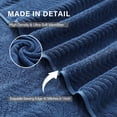 thumbnail image 3 of Beartech Towel Set-2 Pack Hand Towel Set Soft Fluffy Microfibers Absorbent Quick Dry Plush Hand Towel Bathroom Set Collection Spa & Hotel Luxury Towels,Navy Blue, 3 of 8