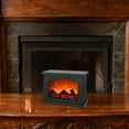 thumbnail image 2 of Fireplace Lanterns Decorative,Small Fire Place,Flame Effect LED Fire Lamp,Battery Operated USB Charge Portable Fireplace,Indoor Outdoor Christmas Decoration (No Heater Function Black),D, 2 of 7