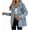 Light blue, variant on Women’s Oversized Boyfriend Denim Jacket – Long Distressed Ripped Vintage Jean Coat, Casual Loose-Fit Streetwear Outerwear