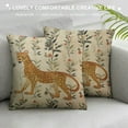 thumbnail image 3 of Nawypu  Designer Throw Pillow Covers for Couch,Vintage French Pillows Cover with Cheetah Pattern and Luxury Pendant,Farmhouse Decorative Square Pillowcases for Bed Outdoor, 3 of 5