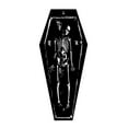 thumbnail image 2 of Lilgiuy Halloween Runner Rug Coffin Skeleton Runner Rug for Hallway Black Kitchen Runner Rug Non Slip Washable Rug Runner with Rubber Back Halloween Kitchen Mat Indoor Outdoor, 15.7x47.2in, 2 of 6