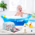 thumbnail image 6 of Dreamtimes Christmas Santa Claus Presents Baby Muslin Washcloths Face Towel, Winter Snow Burp Cloths Cotton Wipes 5 PCS Infant Wash Cloth for Newborn Boys Girls 12x12 inches, 6 of 7