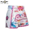 thumbnail image 4 of FLUORY Muay Thai Shorts Printing Free Combat Mixed Martial Arts Boxing Training Match Pants Leisure Style Beautiful Flower Print, 4 of 5