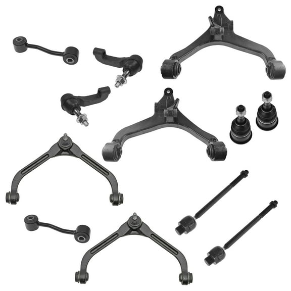 TRQ 12 pc Steering & Suspension Kit Set Front LH RH for 02-04 Jeep Liberty New PSA59075