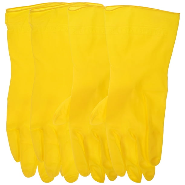 2 pares de guantes de limpieza de cocina, guantes de PVC para lavar platos, guantes reutilizables, guantes para tareas domésticas