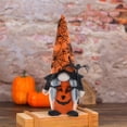 thumbnail image 2 of Halloween Gnome Decoration with Witch Hat, 13 Inch Fabric Doll Fairy Halloween Tabletop Ornament for Home Office Party Holiday Gift, 2 of 6