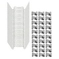 thumbnail image 3 of MasteelfCA 100Pcs Greenhouse Glazing W Overlap Clips Glazing Z Overlap Clips Glass Pane Clips, 3 of 8