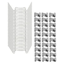 Uonlytech 100Pcs Greenhouse Pane Fixing Clips Metal Garden Clips For Greenhouse Maintenance