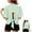 Green, variant on Women's Striped Open Back Bow Tie T-Shirt, Short Sleeve Round Neck Casual Tee, Loose Fit Solid Color Stripe Top