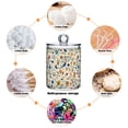 thumbnail image 6 of Yayeee 4 Pack Qtip Holder Bathroom Cotton Swab Canister with Lid Clear Dispenser Set, Cute Animals, 6 of 6