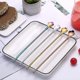 thumbnail image 3 of 4 Pcs 2 in 1 Stainless Steel Straws Spoon,Reusable Tea Strainer,for Coffee,Tea,,Cocktail(with 2 Cleaning Brush), 3 of 5