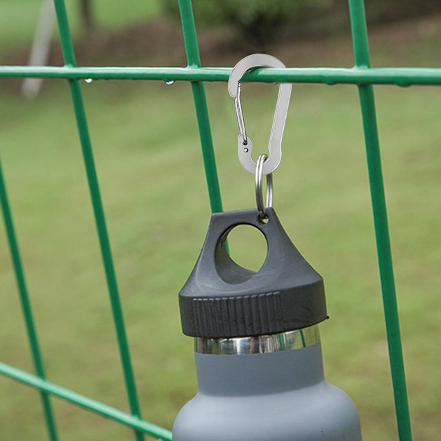 Escalada Mosquetón para acampar al aire libre, 6 uds., hebilla colgante rápida para escalada (negro) Ehuebsd Para Estrenar