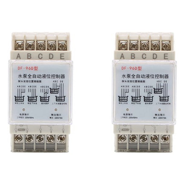 2X Controlador Automático de Nivel de Agua DF-96D Bomba Cisterna Interruptor Automático