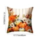 thumbnail image 3 of Fundas de almohada de Acción de Gracias de 17,7 x 17,7 pulgadas, con diseño de calabaza otoñal y tela suave con cremallera oculta para decoración del hogar., 3 of 6