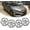 Chrome, variant on 16 inch Hubcap,2016-2026 Honda Civic Sedan Style Wheel Cover,5 Double Spoke Style aftermarket replacement for 44733-TBA-A25,Black Lacquer 4PCS
