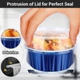 thumbnail image 4 of EUSOAR Foil Ramekins, 60pcs 5oz Disposable Mini Aluminum Foil Cupcake Liners Ramekins Cups with Lids for Baking, Dessert Cups Aluminum Cheesecake Pan Creme Brulee Baking Cups for Oven-Royal Blue, 4 of 7