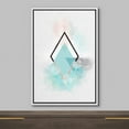 thumbnail image 3 of wall26 Framed Canvas Print Wall Art Geometric Watercolor Explosion Black &amp; Pink Diamond Abstract Shapes Illustrations Minimalism Mid-Century Modern for Living Room, Bedroom, Office - 24"x36&, 3 of 5