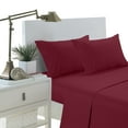 thumbnail image 2 of Home Sweet Home Pentagon Microfiber Deep Pocket King Bed Sheets Set (Burgundy), 2 of 4