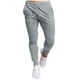 thumbnail image 2 of Pantalones deportivos de longitud completa para hombre, con cierre de pie, informales, elásticos, transpirables, para fitness, para correr, entrenamiento, con cordones, elásticos, de poliéster., 2 of 5