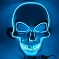 thumbnail image 2 of Halloween Glowing Hood Cold Light Hood Cheering Prop Party Skeleton Man Halloween Party Hood, 2 of 3