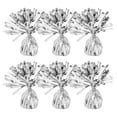 thumbnail image 1 of 6Pcs Balloon Pendant Weights Rectangular Block Silver Elegant Design for Parties, 1 of 8