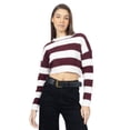 thumbnail image 1 of Sueter Quarry Cropped tejido con rayas Para Mujer, 1 of 5