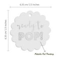 thumbnail image 6 of Inkdotpot Pack Of 50 Real Silver Foil Paper Tags Ready To Pop Baby Shower Favor Hang Tags, 6 of 7