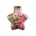 thumbnail image 1 of Glcklicher Stern wnscht hlzerne Stopper Glasflasche ( STORY), 1 of 5