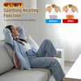 thumbnail image 4 of Imountek Cordless Shiatsu Massager Pillow with Heat, 3D Kneading Back and Waist Massager Rechargeable & Portable for Home Car Office, 4 of 11