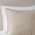 thumbnail image 2 of Ergode 3 Piece Reversible Quilt Set - Luxurious Khaki Checkered Pattern - Ultra-Soft Microfiber - Easy Maintenance - Transform Your Bedroom into a Haven of Relaxation and Style, 2 of 3