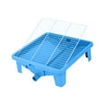 thumbnail image 2 of Inodoro para perros, entrenador de orinal, orinal extraíble, bandeja para orinal para perros, para interior y exterior, para conejos, perros pequeños azul, 2 of 8