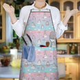 thumbnail image 6 of Cartoon Unicorn Rainbow Cloud Balloon Apron-Garden Aprons for Women with Pockets-Cotton Linen Waterproof Kitchen Cooking Gardening Aprons Adjustable for Kitchen,Cooking,BBQ and Salon 33x27 Inch, 6 of 7