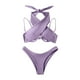 thumbnail image 5 of WILLBEST Trajes de Baño Mujer Bikini Con Tirantes de Color Liso Para Mujer, E y Cómodo, 5 of 5